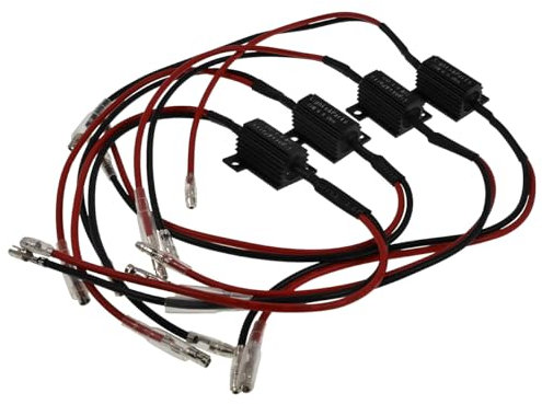 2EXTREME 4x 25 Watt LED - Widerstand 25Watt 6,8Ohm für Fahrzeugbeleuchtung - Optimal für Mini LED Blinker, Tagfahrlichter & Rücklichter - Einfache Installation, 12V, Aluminiumgehäuse