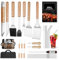 BBQ Grillbesteck Tool Set, 28-teiliges Grill Zubehör Geschenk für Herren Geburtstag mit Grillmatte, Grillutensilien, Grill-Werkzeug-Set für Garten und Camping für Männer und Frauen