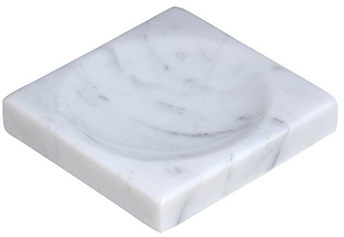 Porte-savon en marbre blanc – Porte-vaisselle en marbre poli et brillant – Accessoire de salle de bain magnifiquement conçu – par CraftsOfEgypt