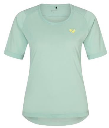 Ziener Damen NESTONIA Fahrradshirt/Radshirt - Mountainbike|Rennrad - atmungsaktiv,schnelltrocknend,elastisch,Kurzarm, Light Mint, 48