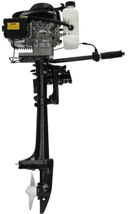 Donened 4-Takt-Außenbordmotor, Aussenborder 3HP Bootsmotor Benzin Schlauchboot Motor CDI-Zündsystem Außenborder Bootszubehör