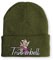 tshirtladen Spruchmütze Beanie Trinkerbell lustige Strickmütze Wintermütze OneSize, Farbe: Olive