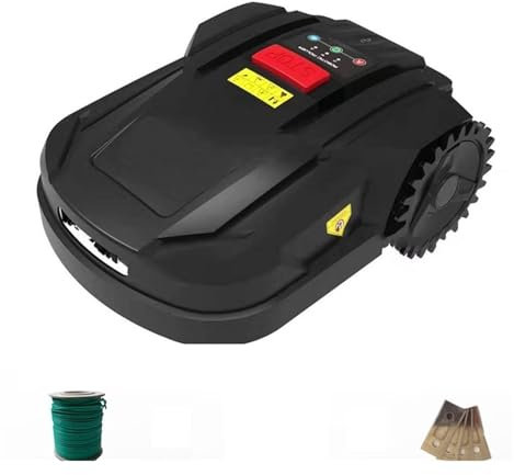 Tondeuse à Gazon Automatique Intelligente avec Limite de Charge Automatique Abri de Pluie Obstacle Tonte Outils de Jardin Tondeuse à Gazon Coupe-Bordure Multifonctionnel