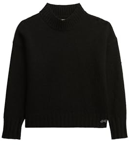 Superdry Damen Essential Pullover mit Stehkragen
