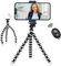 Octopus Camera Tripod, Flexible Mini Cell Phone Tripod Kit with Wireless Remote & Universial Phone Mount for Video Recording/Vlogging/Selfie