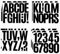 ZEYIYER 102 Stück Buchstaben Und Zahlen Aufkleber Schwarz, 9 Blatt Große Buchstaben Zahlen zum Aufkleben Vinyl-Buchstabenaufkleber, Selbstklebende für Briefkasten Postertafeln