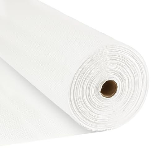 ENGYNC Tischdeckenrolle Weiß Tischdecke 1.20m x 20m Einweg Vlies Tischtuchrolle Tischdeckenrolle Stoffähnlich Einwegtischdecken Party Tischdecke Geeignet Für Geburtstag Party Deko Gartenfeste Hochzeit