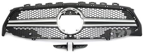 STRJUS Kühlergrille Frontstoßstange Für M&ercedes Für B&ENZ Für CLA Für W118 Für CLA180 Für CLA200 Für CLA250 Für CLA260 Für CLA45 2019-2022(Silber)