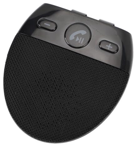 Vivavoce Bluetooth, con Clip Posteriore, Connessione per Doppio Smartphone, Altoparlante per Auto Bluetooth 5.0 per Istruzioni di Navigazione