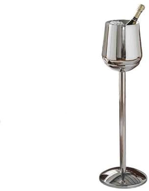 Lizhuzhuzs28 Seau à Glace Seau à Glace Vertical créatif sur Pied, Seau à Champagne léger de Luxe, Support de Seau de Refroidissement, Seau à Glace en Acier Inoxydable Seau à Vin