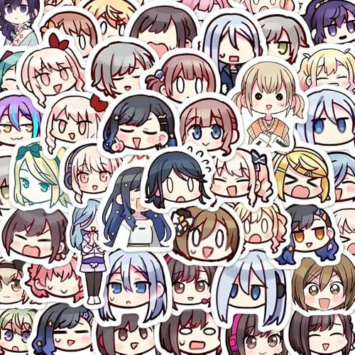 90 Pcs Project RuiSekai Stickers Game Figure Vinyl Waterproof DIY Decal for Computer Skateboard Luggage Car Bike