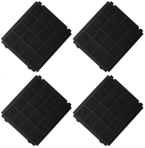 SOS Accessoire Lot de quatre filtres charbon 305x266x15mm pour Hotte AIRFORCE AFFCA267, AFCFCA267B