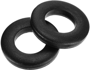 QUARKZMAN Rondelles Plates en Acier au Carbone M8, 110 Pièces 8mm ID x 16mm OD x 3mm Épaisseur, Bagues de Montage pour Vis, Boulons, Accessoires, Charnières de Porte, Construction