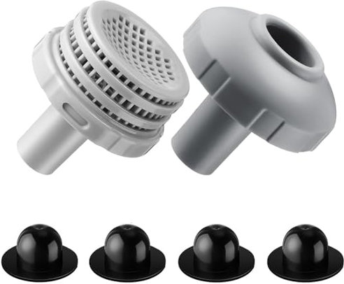 XUDUOO Pool Zubehör, Pool Anschlussset 32mm, Pool Filter Anschluss, Kompatibel mit Wasserbelebung, Poolfilter Pool Zubehör mit Innengewinde zum Verschrauben