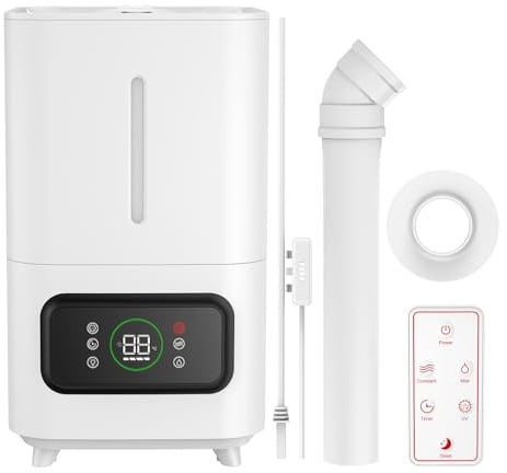 PKBD Umidificatore per piante, 6 l, Smart Umidificatore Grow Box,con umidità regolabile, funzione timer per la crescita delle piante, umidificatore per camera da letto/soggiorno/impianto interno