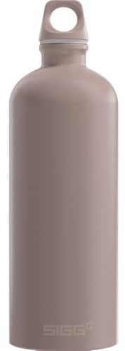 Sigg - Alu Trinkflasche - Traveller Dusk - Swiss Made - Climate Partner Zertifiziert - Für Kohlensäurehaltige Getränke Geeignet - Auslaufsicher - Federleicht - BPA-frei - Outdoor - Rosa - 1L