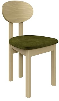 Mirjan24 Esszimmerstuhl Kizeko III, Polsterstuhl, Rahmen aus Buchenholz Gepolsterte Sitzfläche aus Stoff Stuhl für Arbeitszimmer Esszimmer Küchenstuhl (Sonoma/Zetta 297)