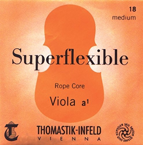 Thomastik Saiten für Viola Superflexible Seilkern Satz 3/4 mittel Mensur 345 mm / 13.5 Chromstahl
