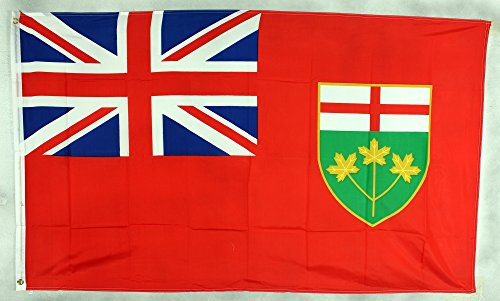 Buddel-Bini Flagge Fahne ca. 90x150 cm : Ontario Kanada