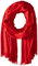 Calvin Klein Damen Ck Logo Pashmina-Schal, Rouge Red, Einheitsgröße