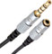 FISUAL S-Flex Mini 3.5mm 4 Pole Jack Extension Cable For Headphones With Microphone (0.5m)