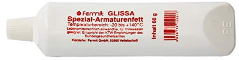 K&K Dichtungstechnik Glissa - Grasso per rubinetteria e grasso in silicone per acqua potabile (grasso per rubinetteria Glissa 23 g)
