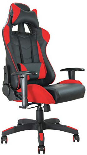 Waytex Bürostuhl, Schalensitz Racing (schwarz und rot)