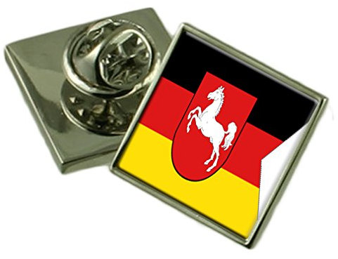 Select Gifts Niedersachsen Flagge Anstecknadel Abzeichen Massiv Silber 925