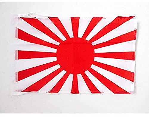 BANDERA del JAPÓN WWI DE GUERRA 45x30cm - BANDERINA JAPONESA IMPERIAL 30 x 45 cm cordeles - AZ FLAG