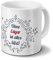 Tasse mit Namen Edgar - Motiv Ohne Edgar ist alles blöd - Ornamente Design - Namenstasse, Kaffeebecher, Mug, Becher, Kaffeetasse - Farbe Weiß