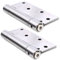 UHPPOTE 4 inch Acero Inoxidable Single Resorte Muelle Puerta Bisagra Automáticamente Cerrado Cómodo (Paquete de 1 Par)