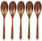 AOOSY Cuillère en Bois, Ensemble de cuillère à Soupe en Bois écologique, Cuillère de Table en Riz de Style Japonais/coréen de 7,8 Pouces (5 pièces)