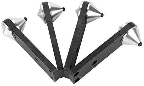 ASHATA Support anti-choc pour haut-parleur,ASHATAT 4PCS Type combiné Pied pour haut-parleur audio Support anti-choc pour subwoofer,étagères,caissons de basse,caissons de sol, enceintes,etc.