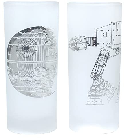 Half Moon Bay Star Wars Glasses (2er Set) - Death Star und AT-AT Walker