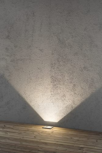 Konstsmide High Power LED Bodeneinbaustrahler mit verstellbarem Lichtaustritt (Edelstahl 304, klares