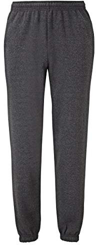 Fruit of the Loom Herren Jog Pants Freizeithose, Dunkelgrau meliert, M