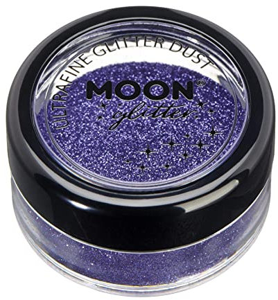 Polvere glitter finissimo classico della Moon Glitter – 100% Cosmetico per viso, corpo, unghie, capelli e labbra - 5gr - Lavanda