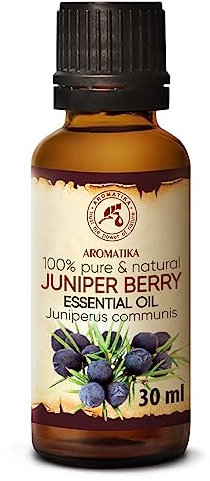 Aceite Esencial de Bayas de Enebro 30ml - Juniperus Communis - Aromaterapia - Fragancias para Hogar - Aroma de Coníferas - Puros Aceites de Bayas de Enebro para Cuerpo - Difusores - Sauna