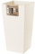KADAX Elegante Vaso Alto per Piante da Interno ed Esterno Decorativo, Grande Fioriera in Plastica per Giardino e Balcone (Crema, Irregolare, 36 cm)