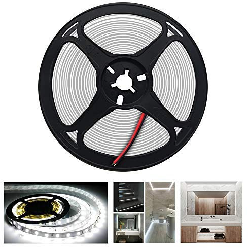 Arotelicht 12V 5M LED Streifen 300 LEDs Kaltweiß 5050SMD LED Leiste Strip Stripe Band Streifen Lichtleiste Lichterkette Lichter, 12V 60LEDs/M (kaltweiß, Nur 5M Strip, IP20)