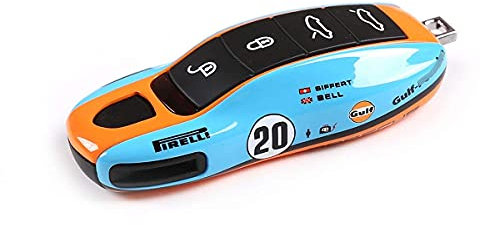 Cheya Coque de clé de voiture pour Porsche Panamera 2010-2019 Cayenne 2011-2020 911 2013-2020 Macan 2014-2019 Boxster 2013-2016 Cayman 2013-2016 718 2016-2019 (Gulf Oil, Style A)