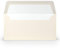 PAPERADO 50 Briefumschläge DIN lang/DL - Ivory gerippt Creme - 100 g/m² Kuvert ohne Fenster 22 x 11 cm - Umschläge mit Nassklebung gerader Klappe