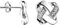 SOFIA MILANI - Damen Ohrringe 925 Silber - mit Zirkonia Steinen - Knoten Ohrstecker - 20826