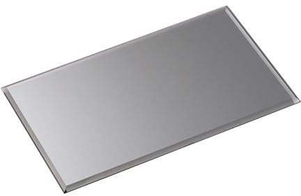 Stoff Nagel - Spiegeltablett, Tablett, Untersetzer - Glass Base - Farbe: Smoked Black, Schwarz - Spiegel - Maße (LxBxH): 30 x 17 x 0,7 cm