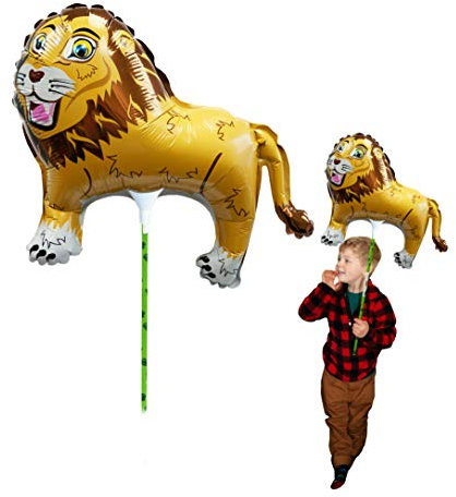 Ballooniacs - Löwe luftgefüllt Tierballon von Deluxebase. Eine farbenfrohe und wiederverwendbare aufblasbare Geburtstagsfeier Dekoration für Kinder