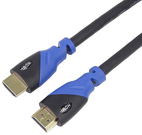 PremiumCord 4K Câble HDMI 2.0b Haute Vitesse M/M 18Gbps avec Ethernet, Compatible avec Vidéo 4K@60Hz, Deep Color, 3D, ARC, HDR, Dolby TrueHD, Connecteurs plaqués Or, Connecteur de fiche PVC, 5 m