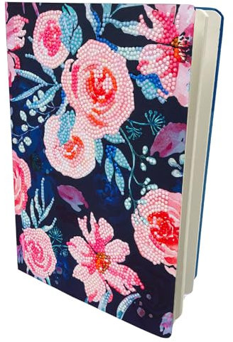 CANJ-18 Notizbuch mit Kristallen, Pink Flowers