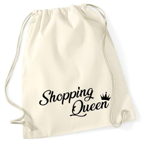 Huuraa Rucksack Shopping Queen Geschenk 12 Liter Natural Baumwolle Shopping Queen Accessoire