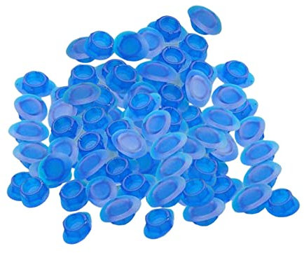 Amagogo 100 Stücke Hohe Qualität Bike Rim Plug Ösen Ersatzteile Ersatz Reifen Pad Felgenband Radfahren Fahrrad Adapter Stahlring, Straße blau