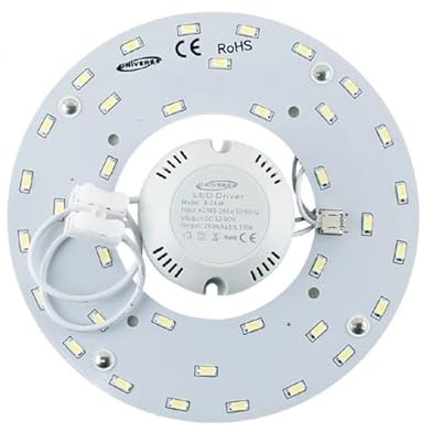 UNIVERSO CIRCOLINA MAGNETICA NEON LED PIASTRA DISCO ANELLO PLAFONIERA CIRCOLARE LAMPADA T9 G10Q 16W Ø15CM 3000K 4000K 6500K (BIANCO FREDDO)